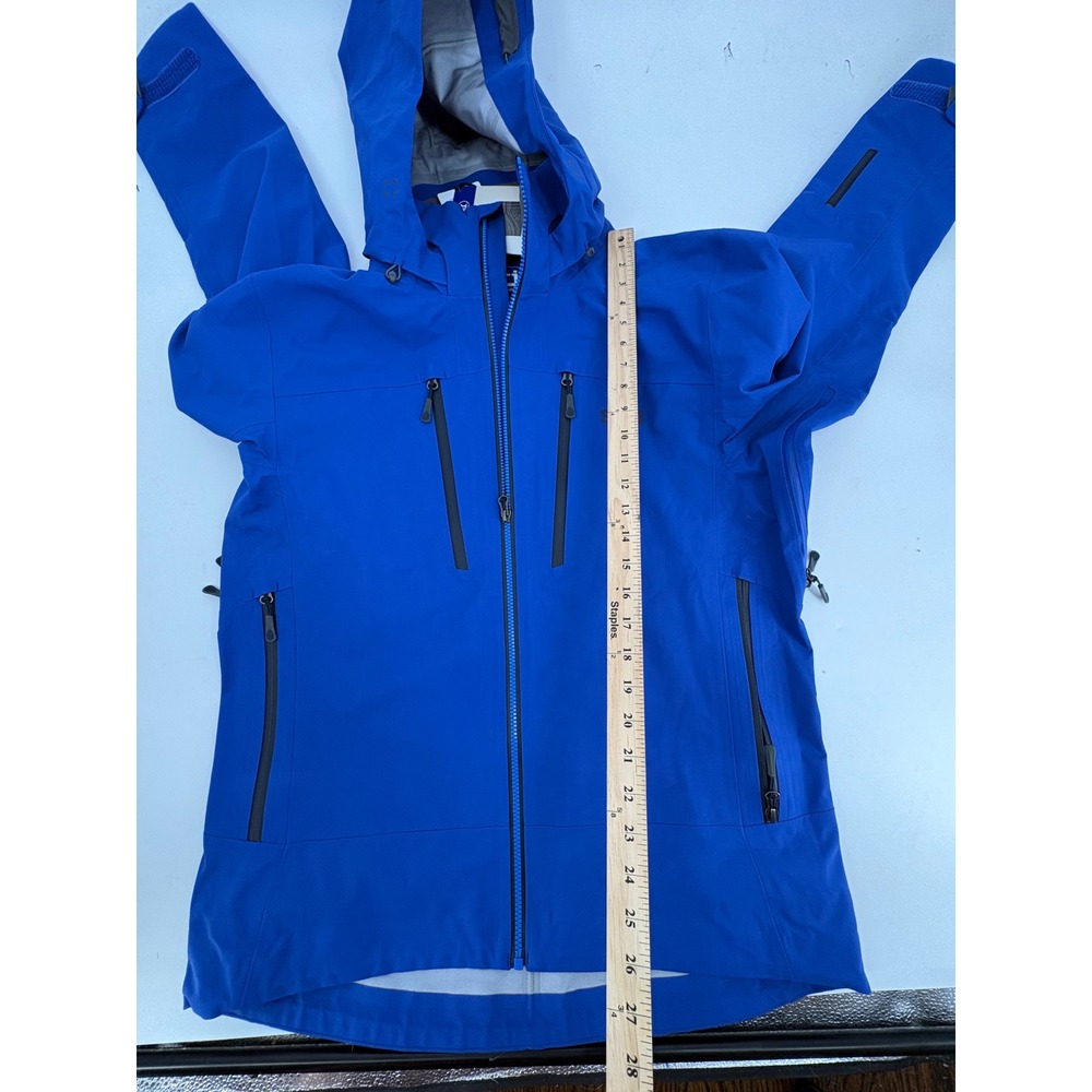Stio Mens Environ Jacket Intrinsic Blue Hardshell Dermizax Waterproof m NEW - Picture 5 of 6